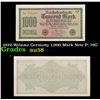 Image 1 : 1922 Weiamr Germany 1,000 Mark Note P: 76G Grades Choice AU/BU Slider