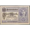 Image 2 : 1917 Imperial Germany 5 Mark Note P: 56A Grades Choice AU/BU Slider