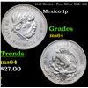 1948 Mexico 1 Peso Silver KM# 456 Grades Choice Unc