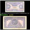 1944 Austria Under German Occupation 20 Shilling Note P# 107 Grades Select AU