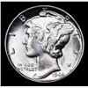 Image 2 : 1944-p Mercury Dime Good Color! 10c Grades Gem++ Unc