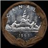 Image 3 : Full Roll of Silver 1965 Canadian Dollars with Queen Elizabeth the II, 20 coins in total KM# 64.1