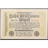 Image 2 : 1923 Weimar Germany 10 Millionen Mark Note P: 106c Grades Select AU
