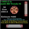 Image 1 : Shotgun Lincoln 1c roll, 2001-d 50 pcs Bank Wrapper.