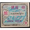 Image 2 : 1945 Japan Under Allied Occupation 10 Sen Note P: 632 Grades Select CU