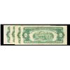 Image 3 : Set of 4 1953-A-B-C $2 Red Seal Note Grades vf-au