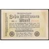 Image 2 : 1923 Weimar Germany 10 Millionen Mark Note P: 106c Grades Select CU