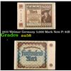 Image 1 : 1922 Weimar Germany 5,000 Mark Note P: 81B Grades Choice AU/BU Slider