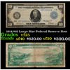 Image 1 : 1914 $10 Large Size Federal Reserve Note Grades vf+