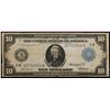 Image 2 : 1914 $10 Large Size Federal Reserve Note Grades vf+
