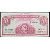 Image 2 : 2x Consecutive 1962 4th Series British Armed Forces 1 Pound Special Vouchers, All CU! P# M36a Grades