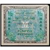 Image 2 : 1944 Germany Under Allied Occupation 1/2 Mark Note P: 191A Grades Choice AU/BU Slider