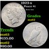 Image 1 : 1923-s Peace Dollar $1 Grades Select Unc