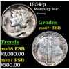 Image 1 : 1934-p Mercury Dime 10c Grades GEM++ FSB