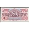 Image 3 : 2x Consecutive 1948 2nd Series British Armed Forces 1 Pound Special Vouchers, All CU! P# M22a Grades