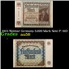 Image 1 : 1922 Weimar Germany 5,000 Mark Note P: 81D Grades Choice AU/BU Slider