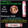 Image 1 : Shotgun Lincoln 1c roll, 1974-p 50 pcs Brandt 50c Wrapper.