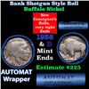 Image 1 : Buffalo Nickel Shotgun Roll in Old Bank Style 'Abbott Coin Counter AutoMat' Wrapper 1936 & D Mint En