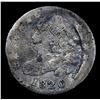 Image 2 : 1820 Lg 0 Capped Bust Dime 10c Grades vg details