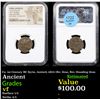 Image 1 : NGC Ca. 1st Century BC Syria, Antioch AE21 Ancient Obv. Zeus, Rev. Standing Zeus Graded vf By NGC