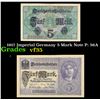 Image 1 : 1917 Imperial Germany 5 Mark Note P: 56A Grades vf++