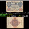 Image 1 : 1914 Imperial Germany 20 Mark Note P: 46B Grades vf+