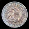 Image 3 : ***Auction Highlight*** 1853 arrow & rays Seated Liberty Quarter Rainbwo Toned 25c Graded Select+ Un