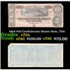 Image 1 : 1864 $10 Confederate States Note, T68 Grades vf++