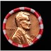 Image 2 : Shotgun Lincoln 1c roll, 1968-d 50 pcs Bank Wrapper.