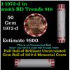 Image 1 : Shotgun Lincoln 1c roll, 1972-d 50 pcs Bank Wrapper.