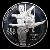 Image 2 : Proof 1995-p Olympics Gymnastics Modern Commem Dollar $1 Grades GEM++ Proof Deep Cameo
