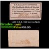 Image 1 : 1863 C.S.A. $30 Intrest Note Grades Gem CU