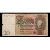 Image 2 : 1929 Weimar Germany 20 Richemark Note P: 181B Grades vf++