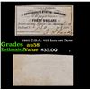 Image 1 : 1861 C.S.A. $15 Intrest Note Grades Choice AU/BU Slider