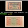 Image 1 : 1923 Weimar Germany 20,000 Mark Note P: 85E Grades Select AU