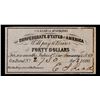 Image 2 : 1861 C.S.A. $15 Intrest Note Grades Select CU