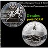 Image 1 : Proof 1995-p Olympics Track & Field Modern Commem Dollar $1 Grades GEM++ Proof Deep Cameo