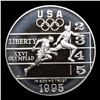Image 2 : Proof 1995-p Olympics Track & Field Modern Commem Dollar $1 Grades GEM++ Proof Deep Cameo
