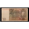 Image 2 : 1929 Weimar Germany 20 mark Note P: 181B Grades vf+