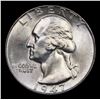 Image 2 : 1947-p Washington Quarter 25c Grades GEM++ Unc