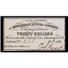 Image 2 : 1861 C.S.A. $20 Intrest Note Grades Choice AU/BU Slider