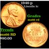 Image 1 : 1946-p Lincoln Cent 1c Grades GEM+ Unc RD