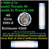 Image 1 : Shotgun Jefferson 5c roll, 1981-d 40 pcs Bank Wrapper