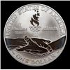 Image 3 : Proof 1995-p Olympics Gymnastics Modern Commem Dollar $1 Grades GEM++ Proof Deep Cameo