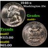 Image 1 : 1946-s Washington Quarter 25c Grades GEM++ Unc