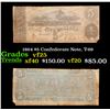 Image 1 : 1864 $5 Confederate Note, T-69 Grades vf+