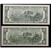 Image 3 : 2x Consecutive 1995 $2 Federal Reserve Notes (Atlanta, GA), All CU! Grades Gem CU