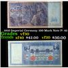 Image 1 : 1910 Imperial Germany 100 Mark Note P: 42 Grades vf++