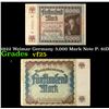 Image 1 : 1922 Weimar Germany 5,000 Mark Note P: 81D Grades vf+