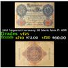 Image 1 : 1910 Imperial Germany 20 Mark Note P: 40B Grades vf+